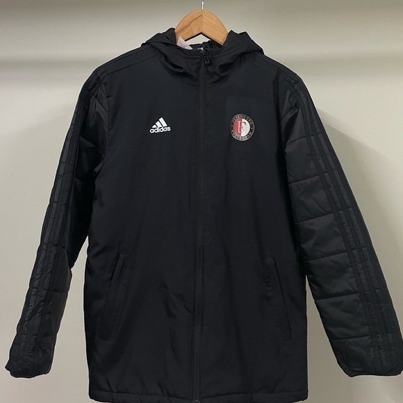 Adidas Feyenoord Rotterdam winter black puffer jacket for men’s & women’s - Picture 13 of 13